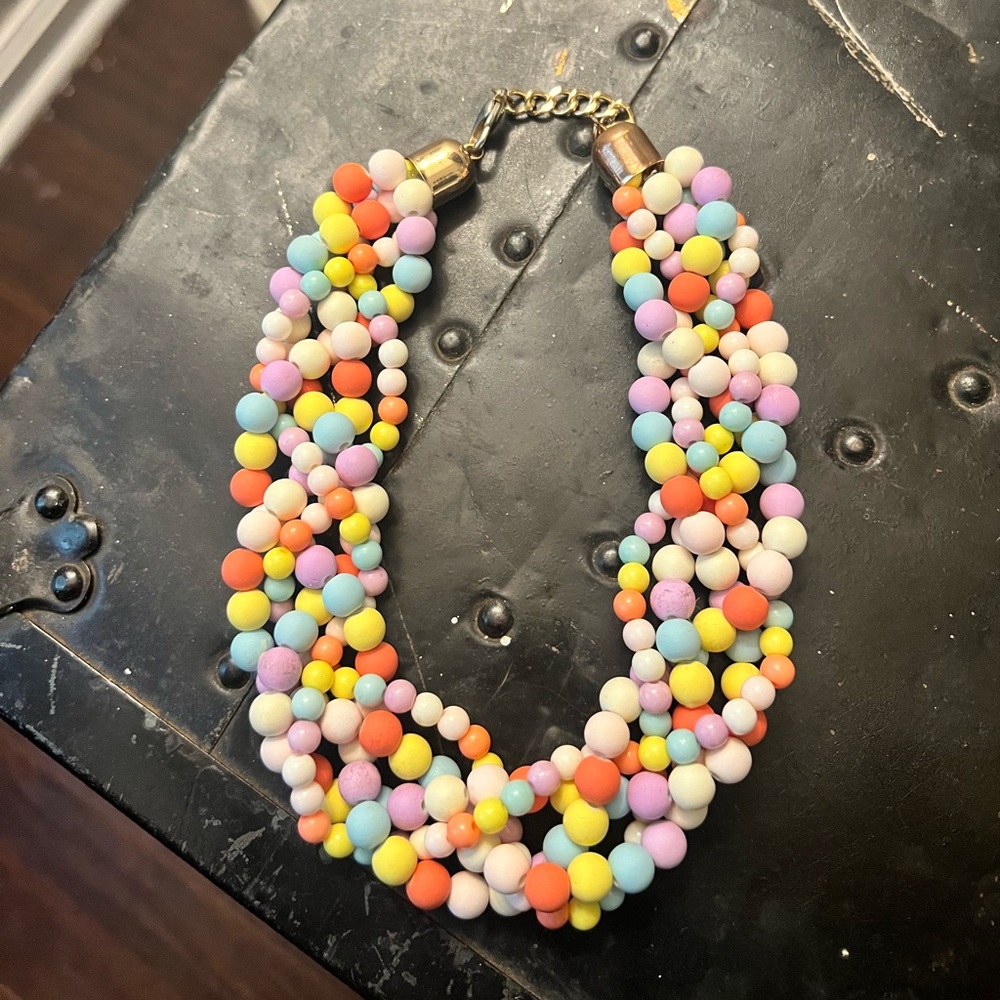 Perfect for summer wonderfully fun colored statement piece.